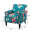 Upholstered Linen Armchair-1705782380