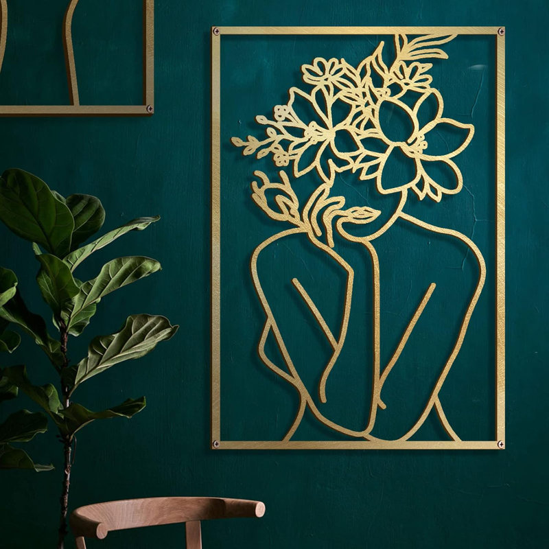 Extremely Simple Line True Metal Wall Art