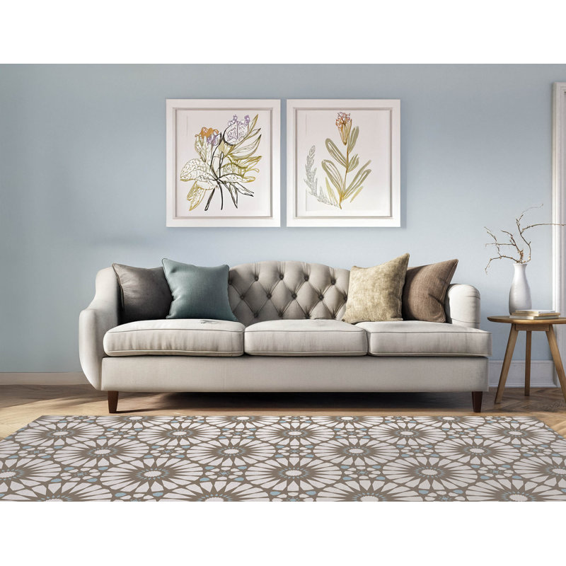 Jonsson Indoor Non-Slip Area Rug, Rectangle 2' x 3'