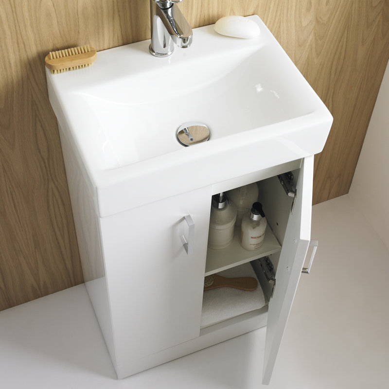 Checkers 450 450mm Single Bathroom Vanity with Integrated Basin