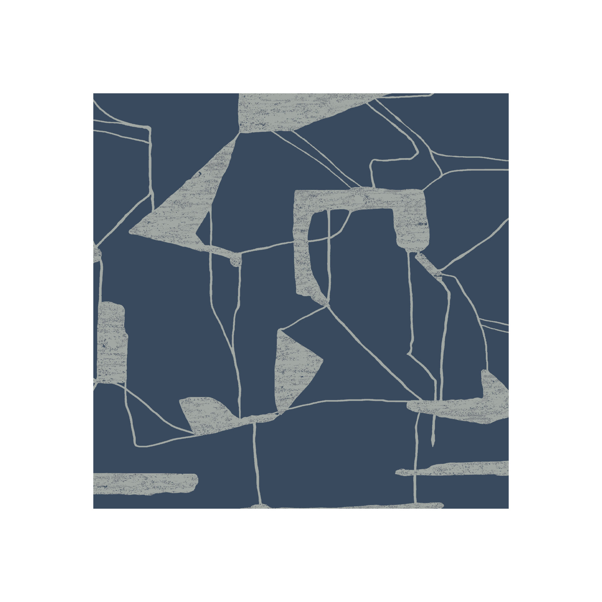 Alza Abstract Roll, Navy/Gray