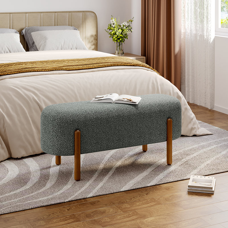 Audrianne Velvet Upholstered Bench