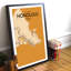 Honolulu City Map - No Frame Print-1372608089