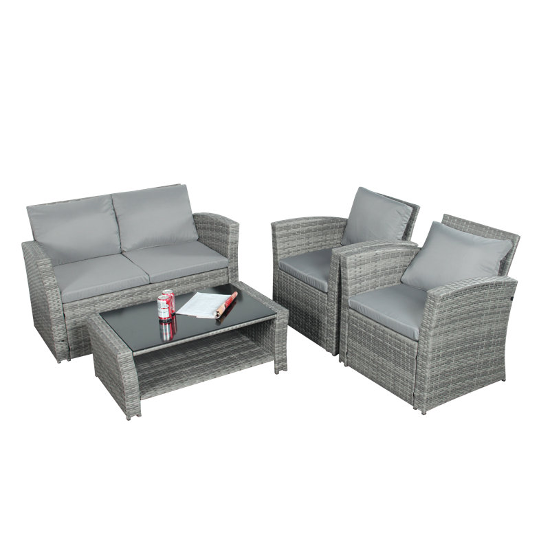 Annanya 4 - Person Seating Group with Cushions