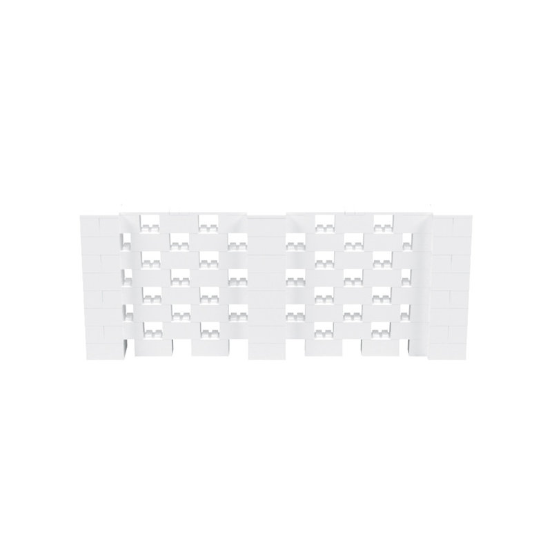 Ensemble mural 4 po de haut Everblock, Blanc, 120"