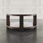Table basse ronde transitionnelle moderne 40 "avec roues Bremen