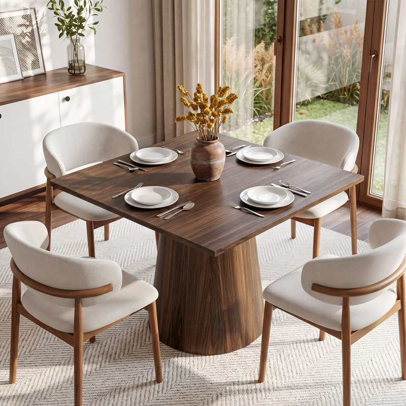 Petite table de salle à manger 31,5 "Mid-Century moderne pour 2 à 4 personnes