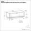 Banc de rangement Draper Mid-Century