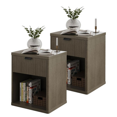 1-Drawer Nightstands With Open Cubby by Latitude Run