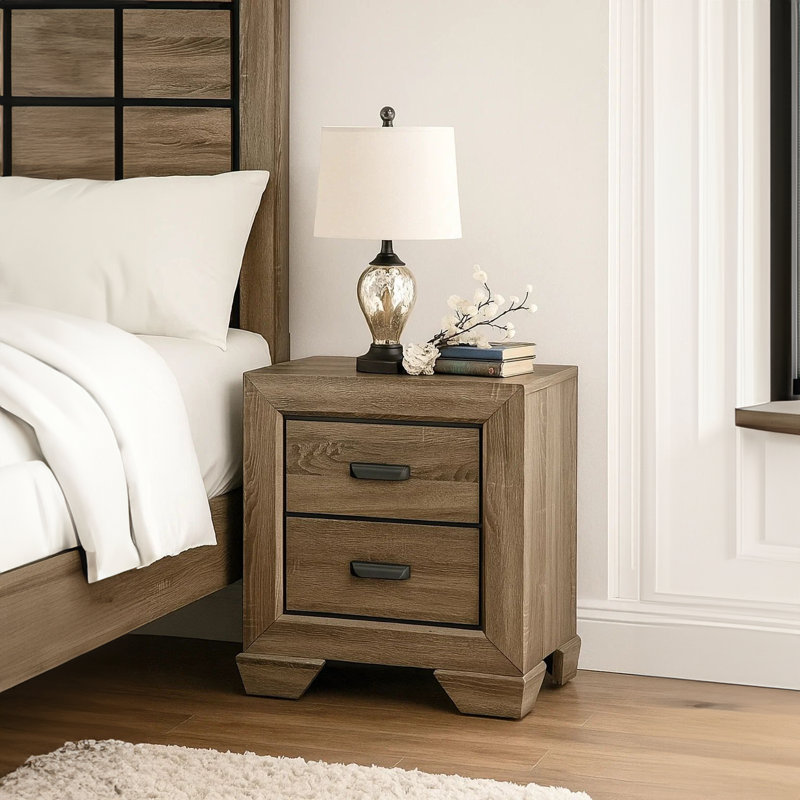 Dowell 16.5'' W Solid Wood Nightstand