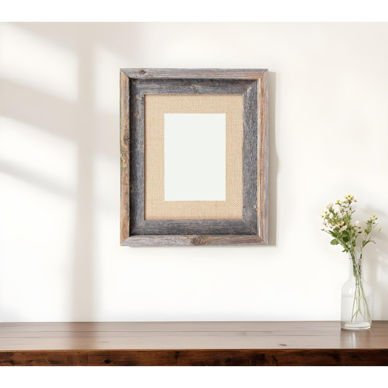 Cadre photo Parley, Toile de jute rustique, 11 po x 14 po