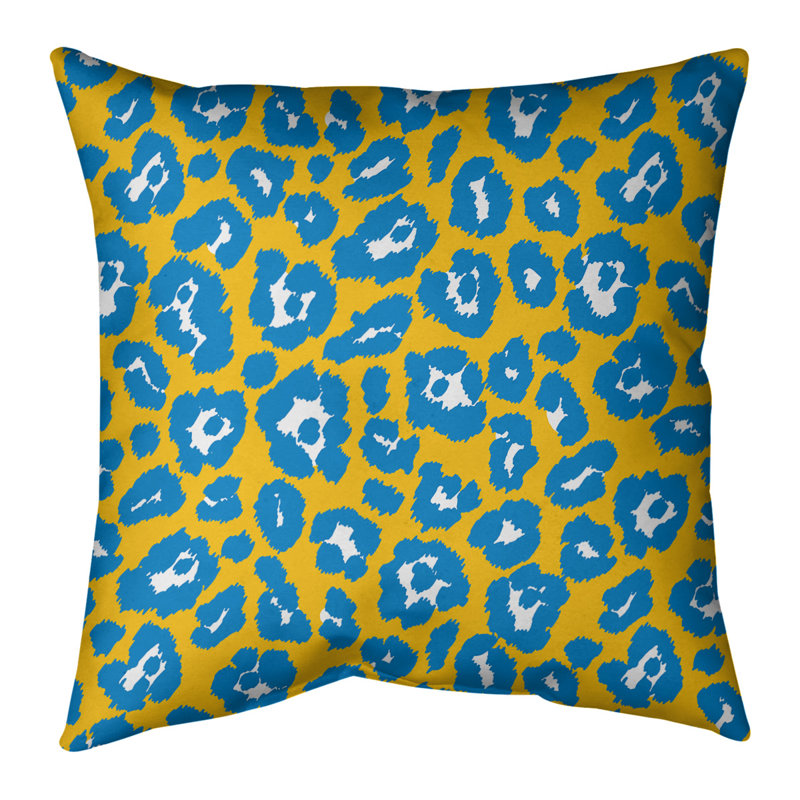 Housse de coussin carrée, Croisé en coton, Doré, 26 po x 26 po