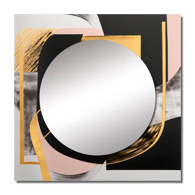 Lawtun - Miroir mural de salon moderne, 23 po x 23 po