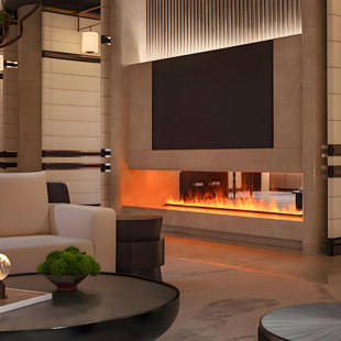 Built-in Simulated Flame Electric Fireplace Humidifier
