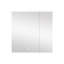 Azamat 30"H Recessed or Surface Mount Frameless LED Medicine Cabinet With  Adjustable Shelves-505742994-505742995