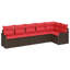 Ensemble de canapé de jardin vidaXL 6 pièces-1126449630