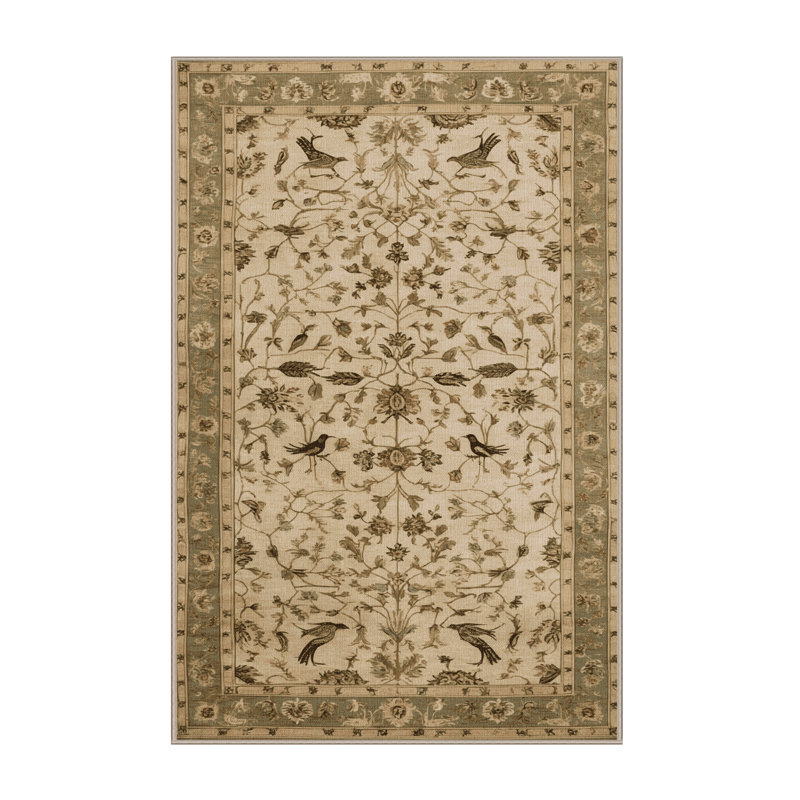 Tapis brun lavable à la machine