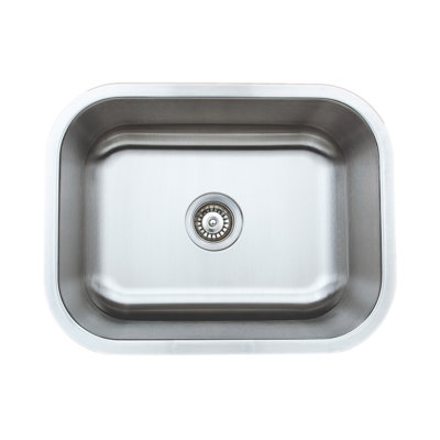 Craftsmen Series 23 " L Undermount Single Bowl Stainless Steel Kitchen Sink