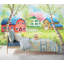 Peinture murale à l'huile pour enfants, peinture à l'huile L 6,25 pi x l 112 po-76073146
