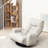 Adjustable Chair With Linen Padding And Stable Metal Frame Deck Construction Comfortable Seat