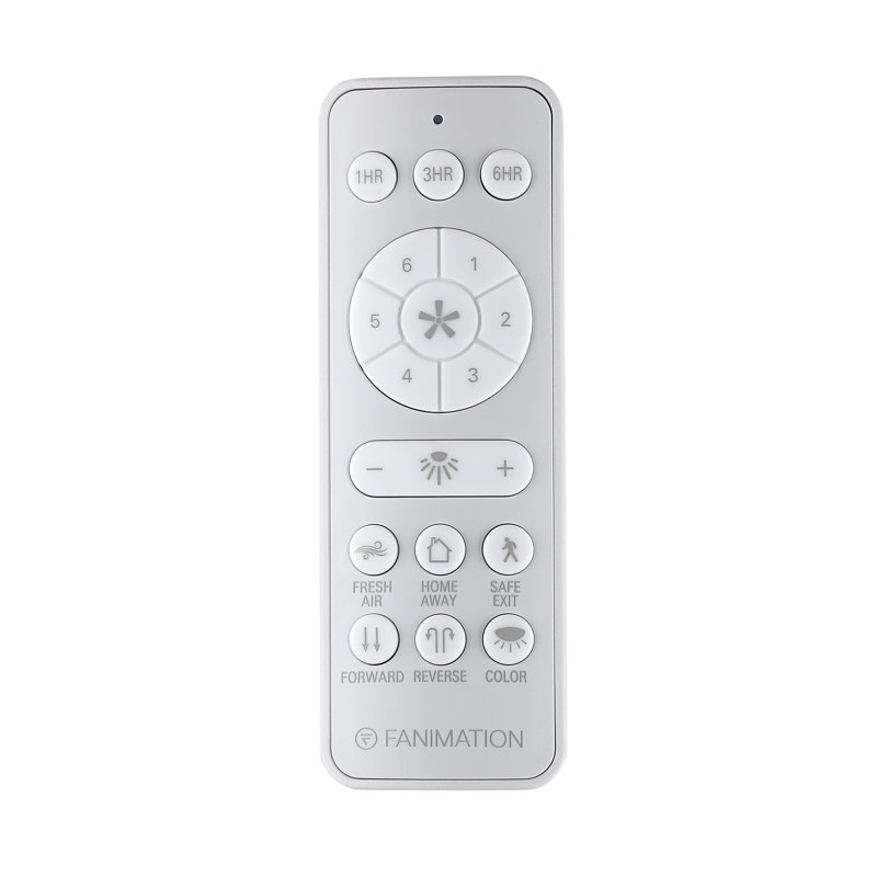 Ventilateur de plafond intelligent d'intérieur / extérieur Kute avec télécommande, Black, Koa