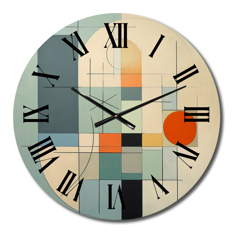 Horloge murale Serendipity Mid-Century Geometrics II, Petit