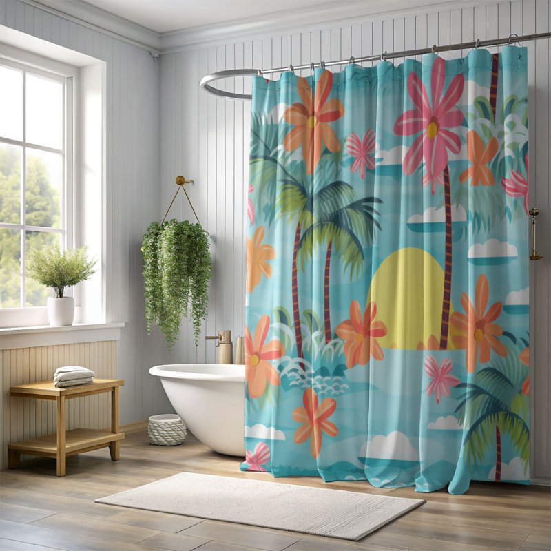 Rideau de douche Haven - Premium, H 74 po x l 71 po