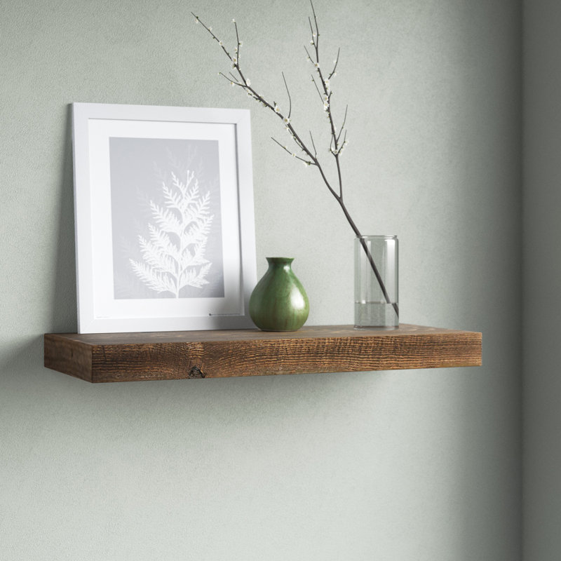 Devyn Pine, 2" H x 24" W x 10" D, Medium Brown
