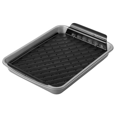 ColorLife Non-Stick Steel Broiler Pan with Rack