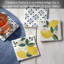 Ensemble de 4 sous-verres Sorrento Limone