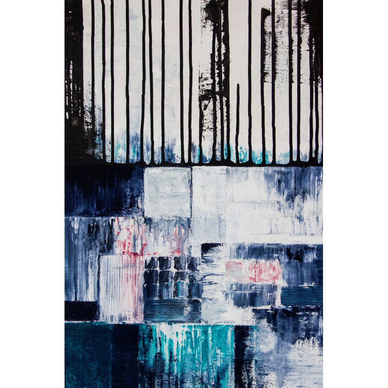 Abstract Acrylic Painting On Canvas - Wrapped Canvas Print, 122cm H x 81cm W x 3.8cm D