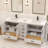 Maya 72 " W Freestanding Standard Free Standing Single Double Vanity Bathroom Vanity With White Quartz Top-101808783-101808780