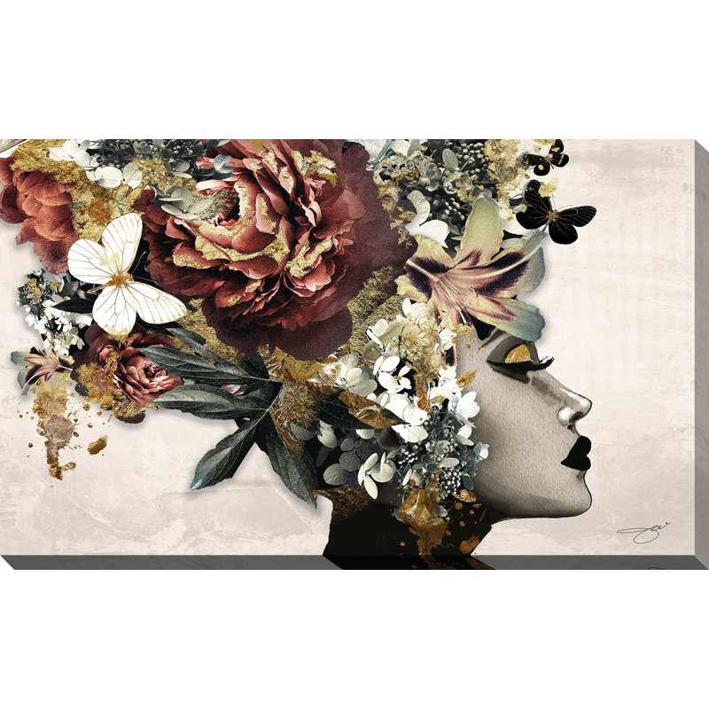 «Afrique Model 2 (Horizontal)» par Jodi - impression, Toile tendue, H 28 po x l 48 po x P 1,5 po, Sans cadre