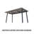 55.12-70.87"Expandable Modern Kitchen Dining Table, Rectangular MDF Dining Table For 4-6 People, Medieval Industrial Style, With Black Metal Legs, Suitable For Home&Kitchen (Gray)