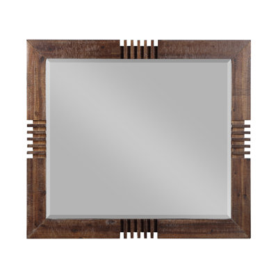 Andria Solid Wood Rectangle Dresser Mirror