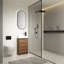 Meuble-lavabo autoportant de 18 pouces avec lavabo simple, portes à fermeture douce, convient aux petites salles de bain