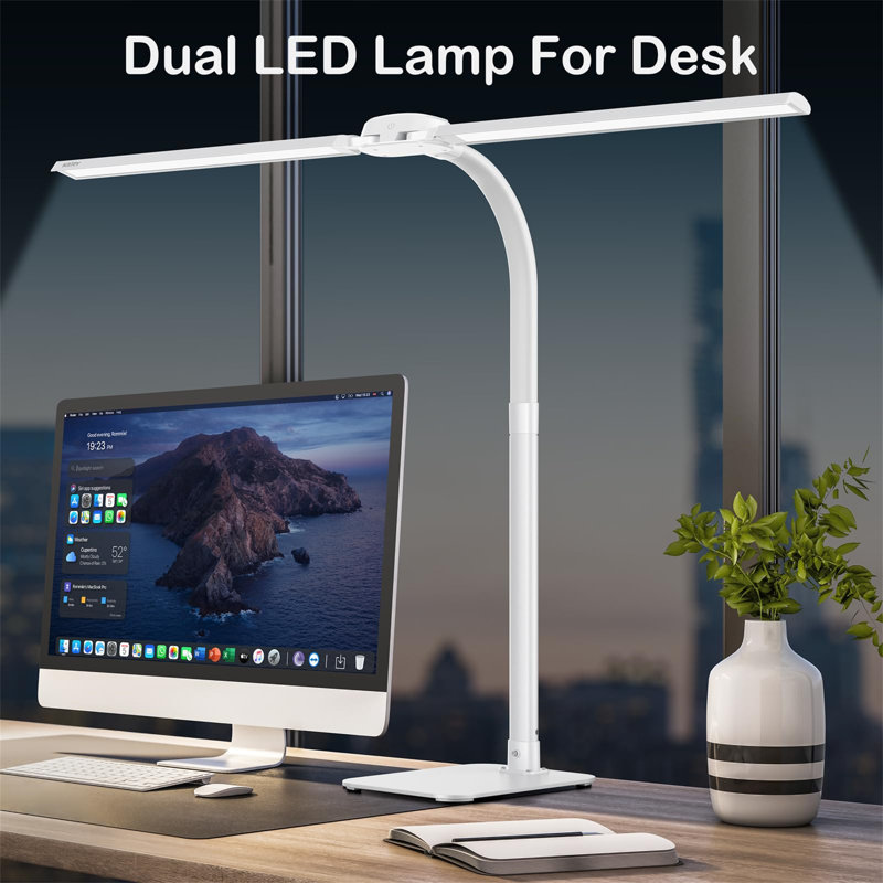 Metal Piano Lamp, White
