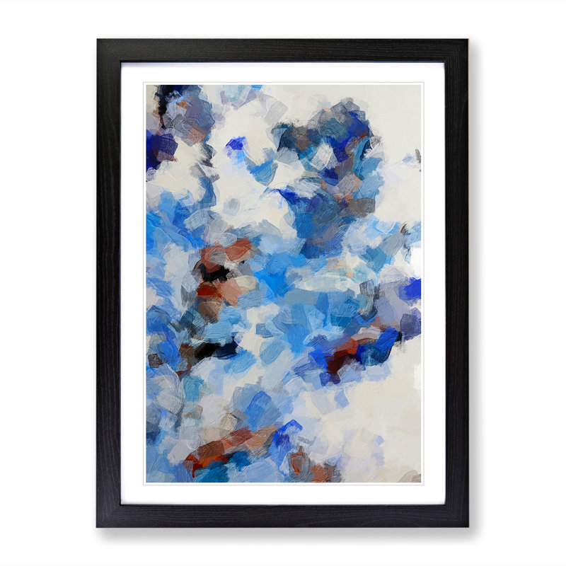 Replay Abstract - Wall Art, Black Framed, Black, 34cm H x 25cm W x 2cm D