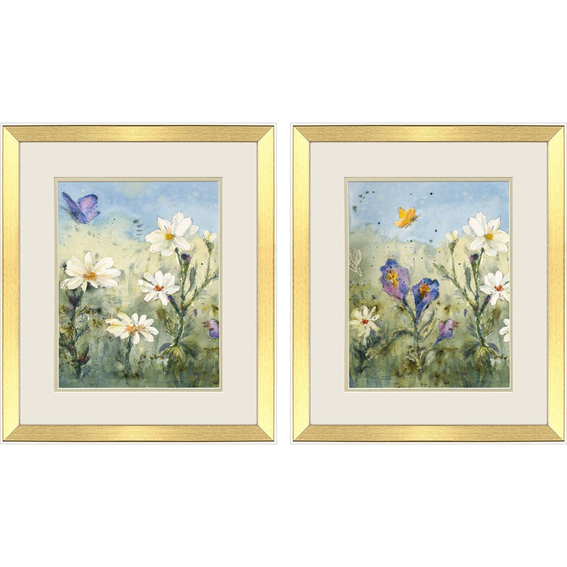 «Summer Wildflowers II», art encadré
