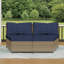 Causeuse d'extérieur Pe Wicker-228257121