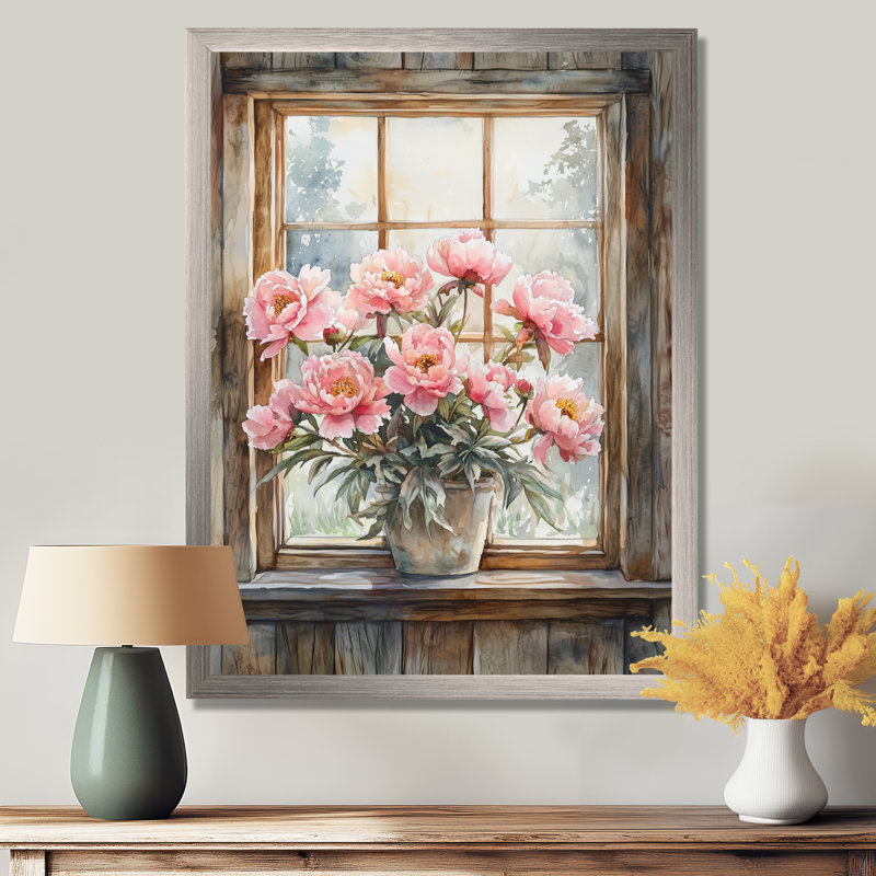 Belknap - impressions murales florales, H 32 po x l 16 po, Argent argent, Reproduction encadrée d'une seule photo