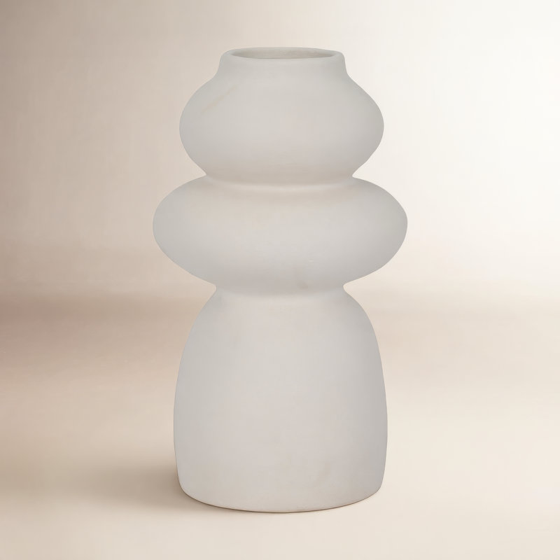 Handmade Ceramic / Porcelain Table Vase, 12" H x 8" W x 8" D