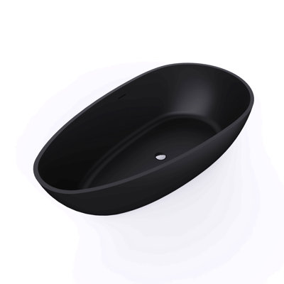 66.9 Inch Freestanding Solid Surface Soaking Bathtub For Bathroom