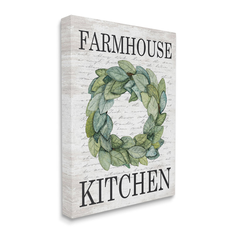 Couronne d'arbre de campagne Farmhouse, Toile tendue, H 20 po x l 16 po x P 1,5 po
