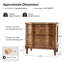 Table de bout en bois massif à 2 tiroirs Elfine-1750594816