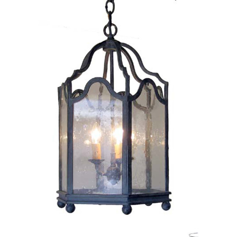 Renoir 3 - Light Chandelier, Old Steel