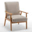 25.38'' Wide Wood Frame Armchair-774340454