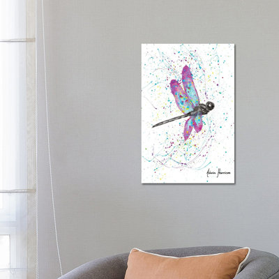 Dancing Dragonfly by Ashvin Harrison - Wrapped Canvas Print