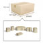Ensemble d'accessoires de salle de bain en marbre naturel, 6 pièces de décor de salle de bain en marbre véritable beige doré avec boîte à mouchoirs, porte-savon, porte-brosse à dents et pots de rangement