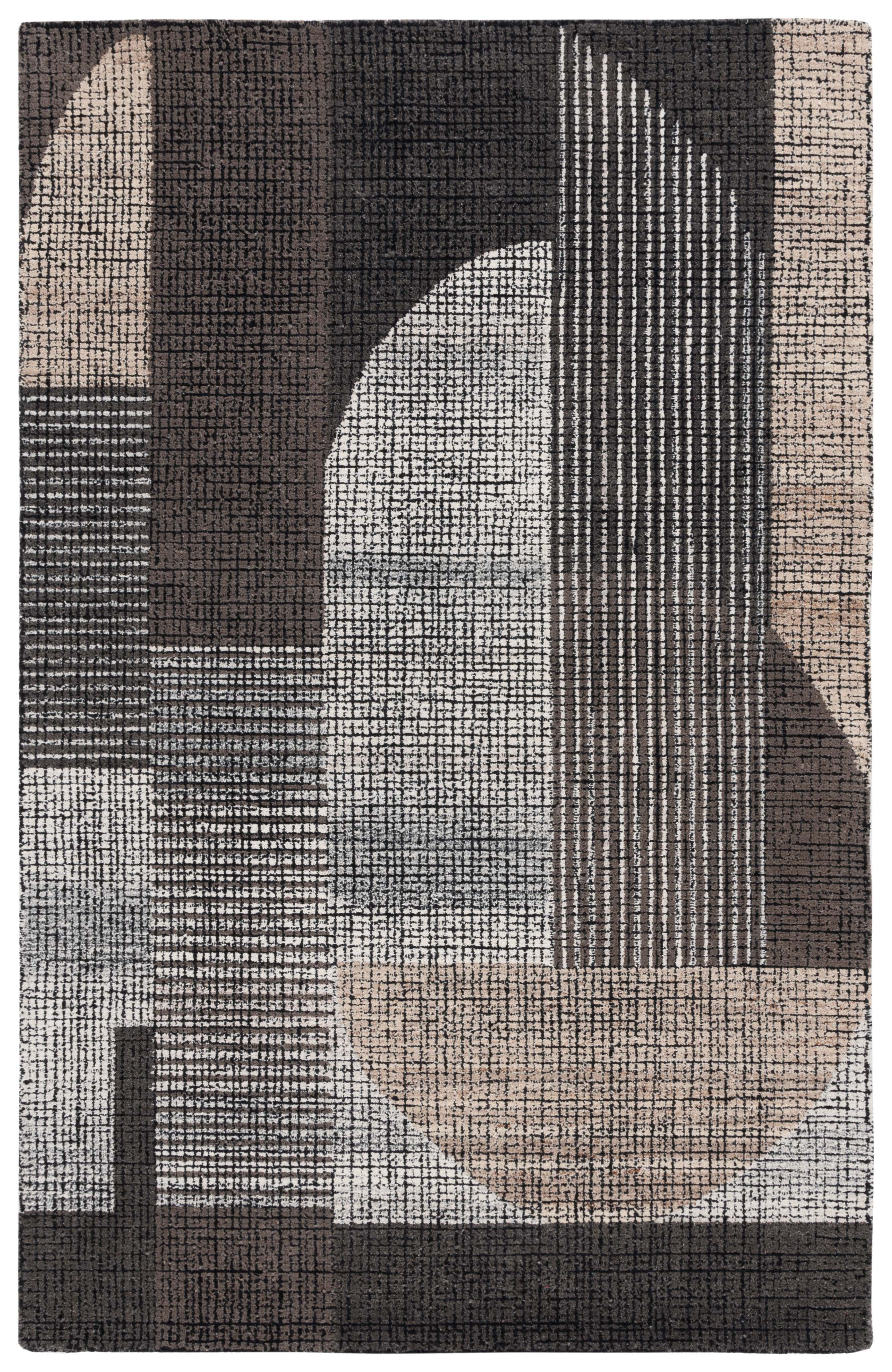 Orren Ellis Sanferd Hand Tufted Wool Abstract Rug | Wayfair